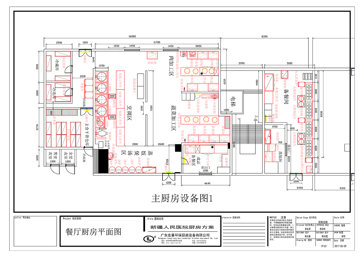 人民醫(yī)院廚房項(xiàng)目